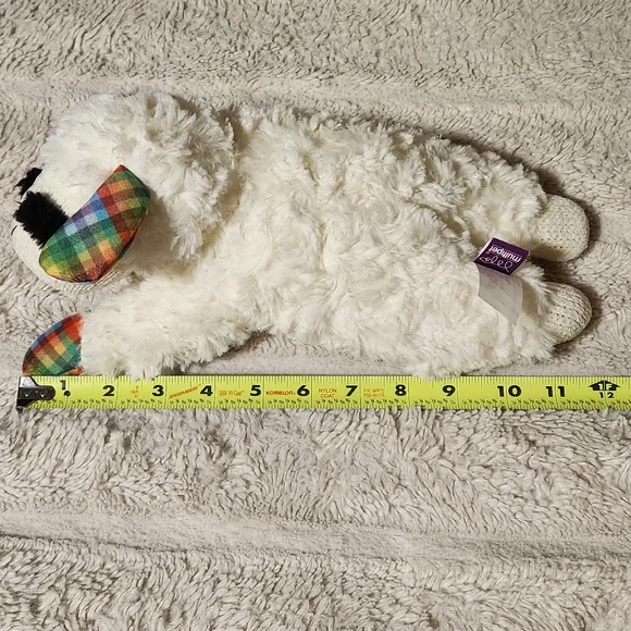 Lamb Chop Dreamworks Multipet Squeaky Dog Toy 11' Rainbow Plaid  Paws And Ears - Picture 5 of 8